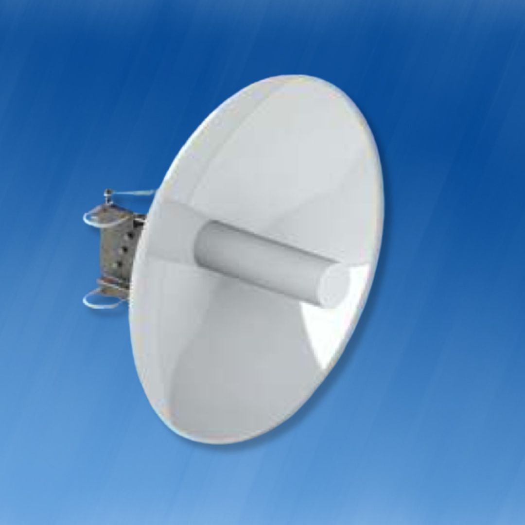 Antena Parabólica de Microondas 6 GHz Anatel Classe 3 Polarização Simples ou Dupla com Radome Shield 0.9 m, 1.2 m, 1.8 m, 2.4 m, 3 m e 3.6 m