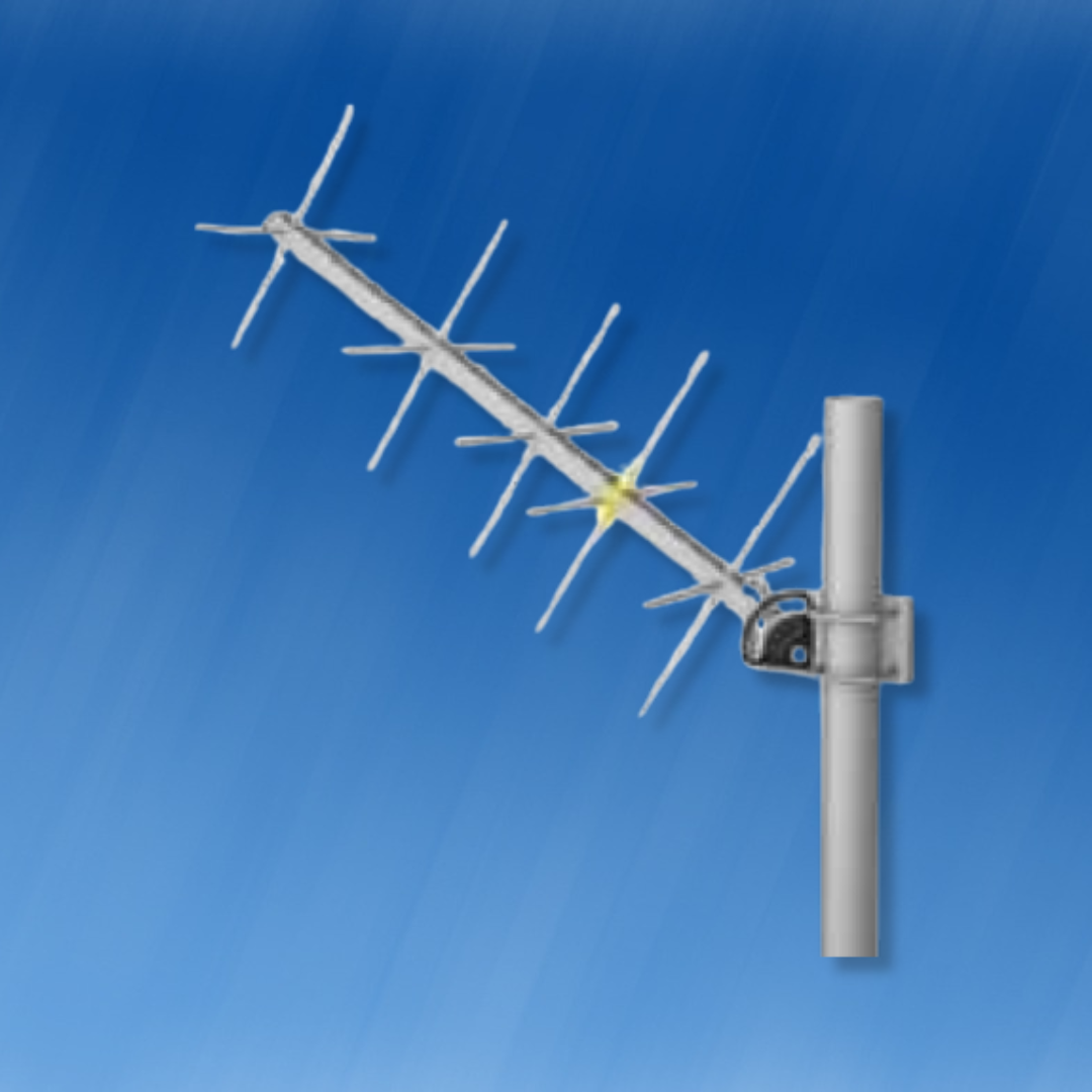 Antena Radiocomunicação Log-periódica 8 elementos 225 MHz a 250 MHz
