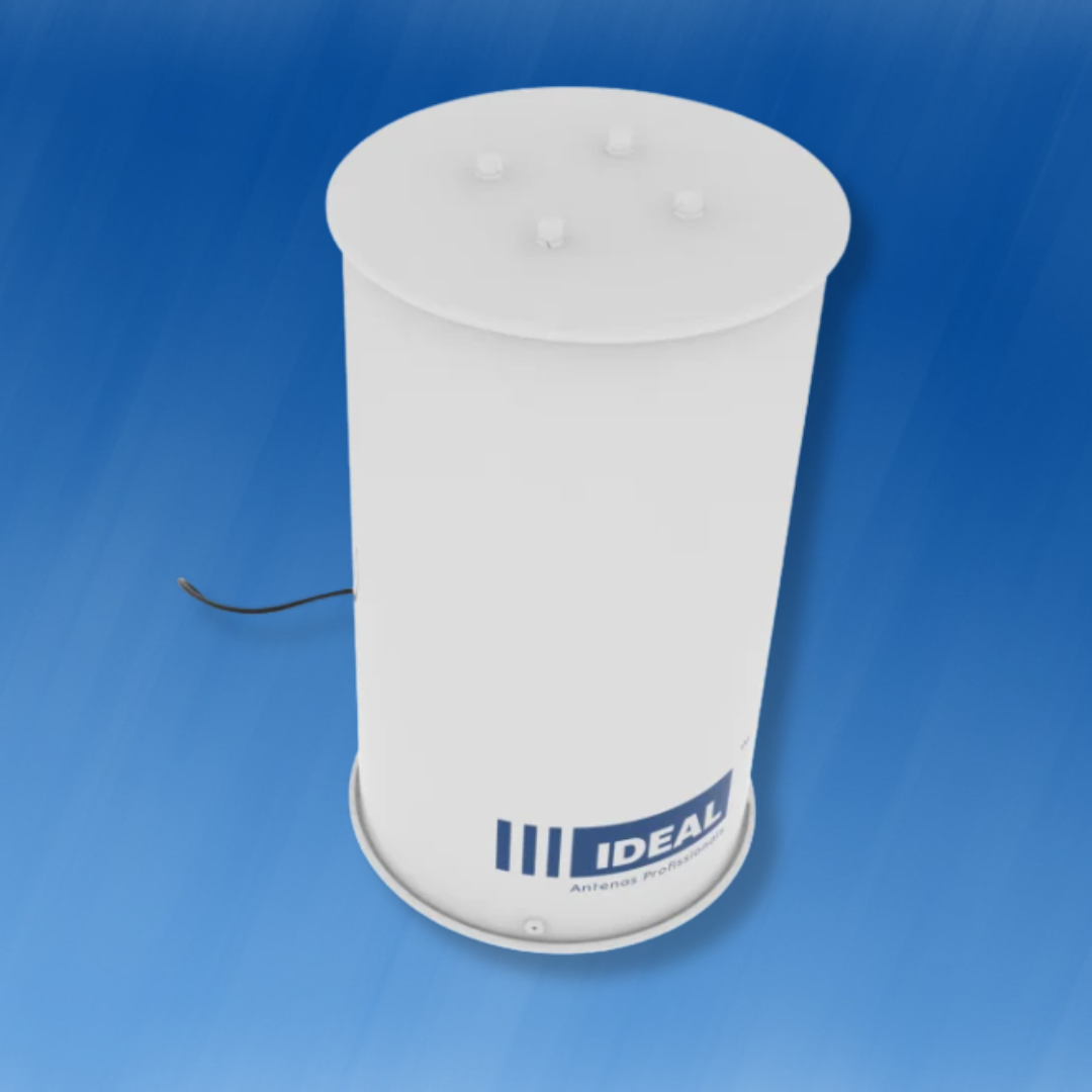 Antena UHF Superturnstile com Polarização Horizontal para Recepção Banda Larga