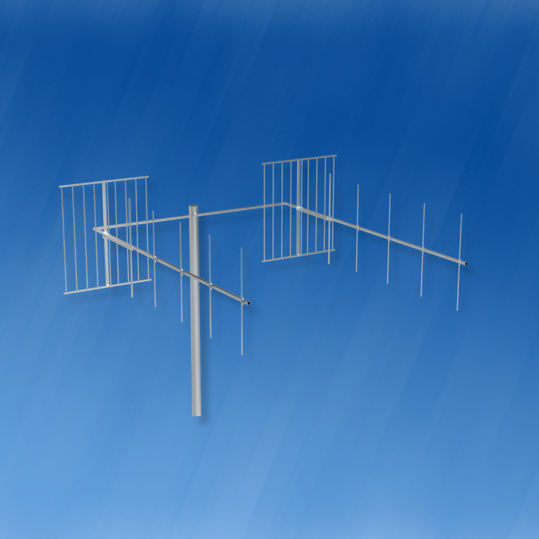 Antena FM Yagi Dupla com Refletor