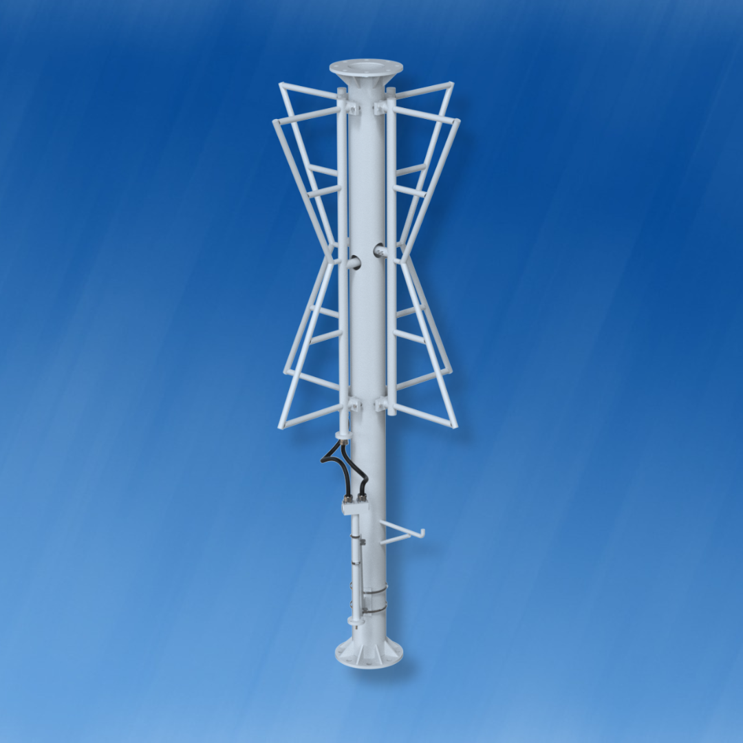 Antena VHF Superturnstile Banda Larga